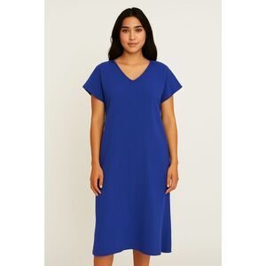 Eileen Fisher Blue Shift Dress – Size S/P